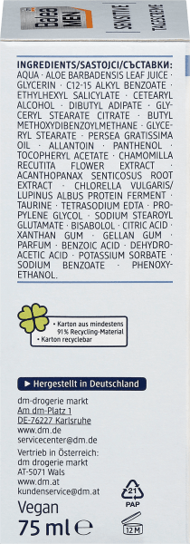 Image du produit dm Balea MEN Soin de jour Crème de jour sensible (75 ml, Crème de jour)