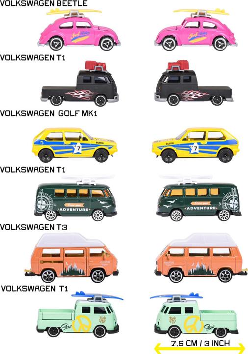 Productafbeelding Majorette Volkswagen Premium Cars, 6-sort.