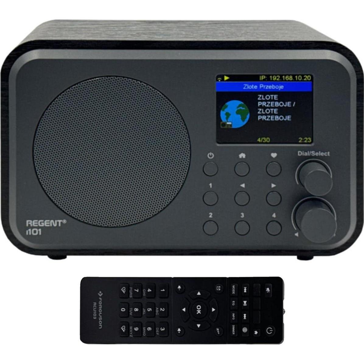 Ferguson Radio Radio internetowe Regent i101 czarne drewno, Radio, Nero