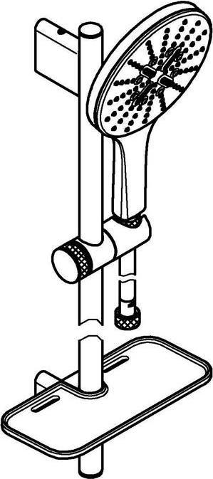 Produktbild Grohe Rainshower SmartActive 150 Brausestangenset (3 Strahlarten, 9.50 l/min)