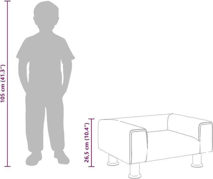 Immagine prodotto vidaXL Kindersofa (Divano per bambini)