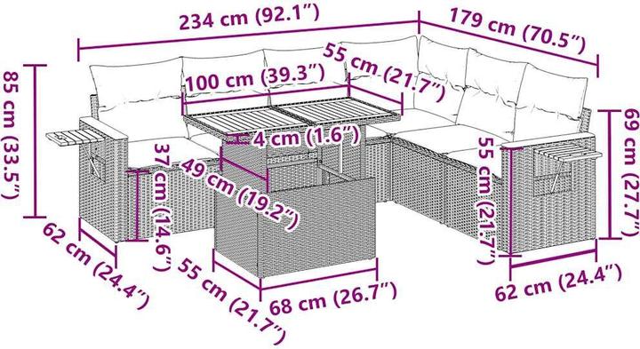 Produktbild vidaXL Rivka