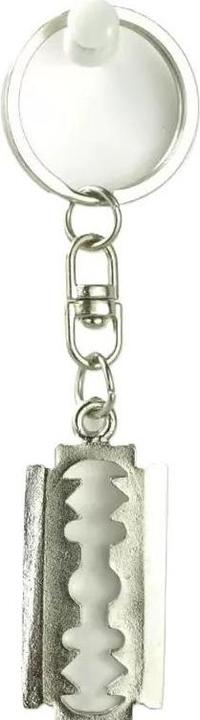 Actual product image Abino Metall-Schlüsselanhänger Rasierklinge