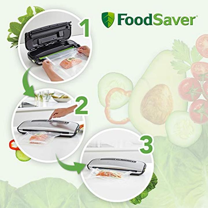 Produktbild FoodSaver FFS015X Vakuumverpackungsmaschine 800 mbar Schwarz, Silber