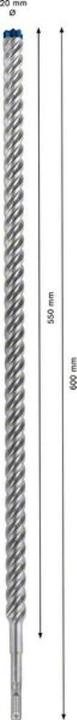 Actual product image Bosch Professional Zubehör Expert SDS plus-7X hammer drill, 20 x 550 x 600 mm (20 mm)