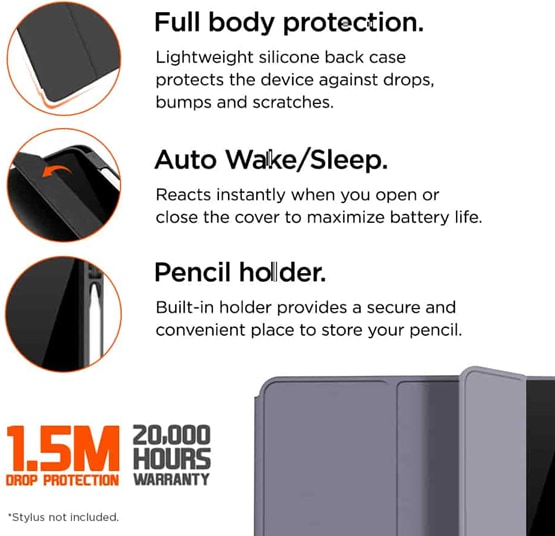 Actual product image Eiger Storm 250 Stylus Case (iPad 2020 (8. Gen), iPad 2021 (9th Gen), iPad 2019 (7th gene))