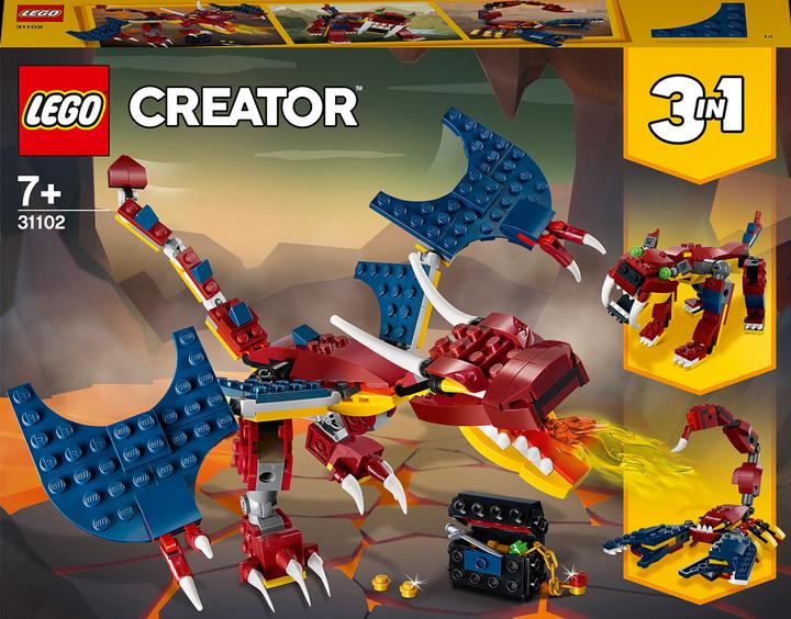 Produktbild LEGO Feuerdrache (31102, LEGO Creator 3-in-1)