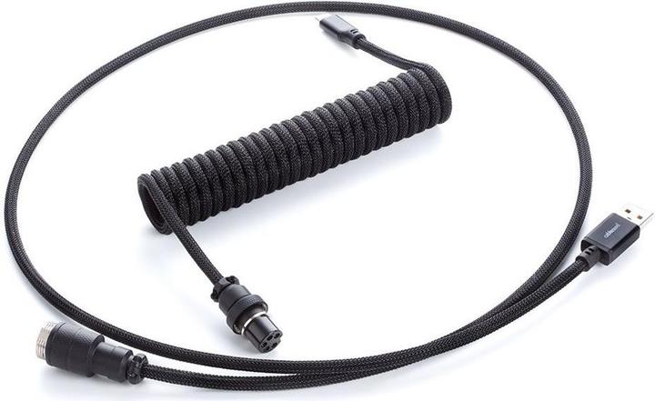 Produktbild CableMod Pro Coiled Keyboard Cable USB-C zu USB Typ A, Midnight (1.50 m, USB 2.0)