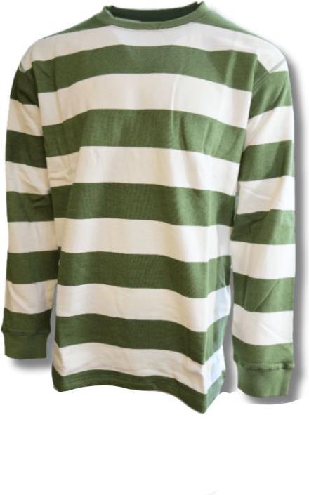 Produktbild Taikan Everything Striped Longsleeve Crew Sweatshirt Green - 1306004.GRN (S)