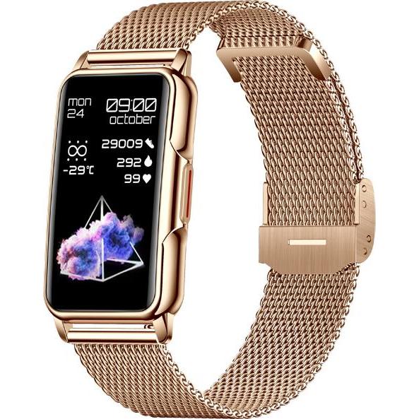 Thumbnail - EKO Connected Watch 5.0 mit Diebstahlsicherung und Mailänder Armband aus Edelstahl, Smartwatch