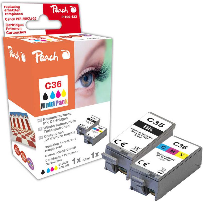 Thumbnail - Peach, Druckerpatrone, PGI-35, CLI-36 (M, BK, C, Y)