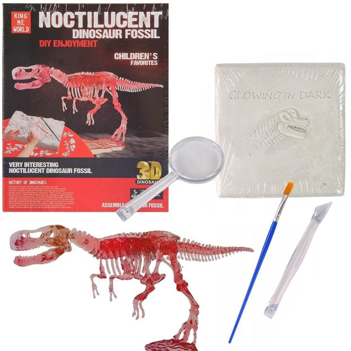 Trifox Paläontologe gräbt ein Dinosaurierskelett aus