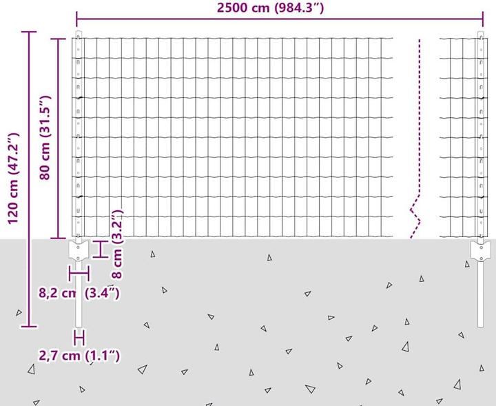 Produktbild vidaXL Zaun