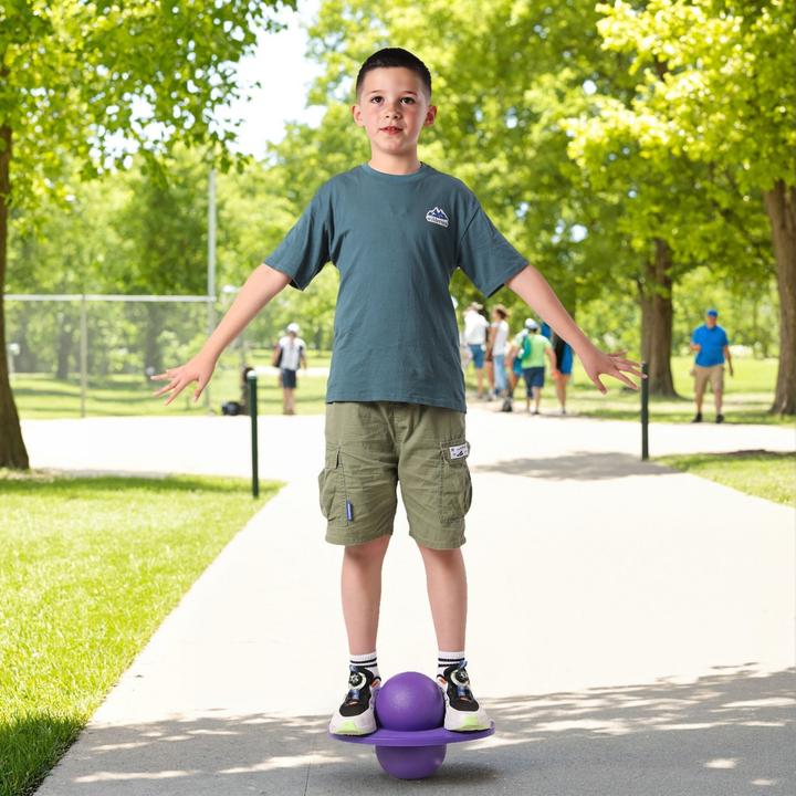 Produktbild Relaxdays - Pogo Ball für Kinder bis 100 kg, Lila