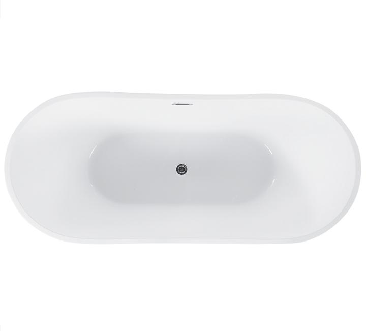 Actual product image Beliani Bathtub freestanding blue green oval 170 x 77 cm ANTIGUA (240 l, 170 cm, 170 cm)