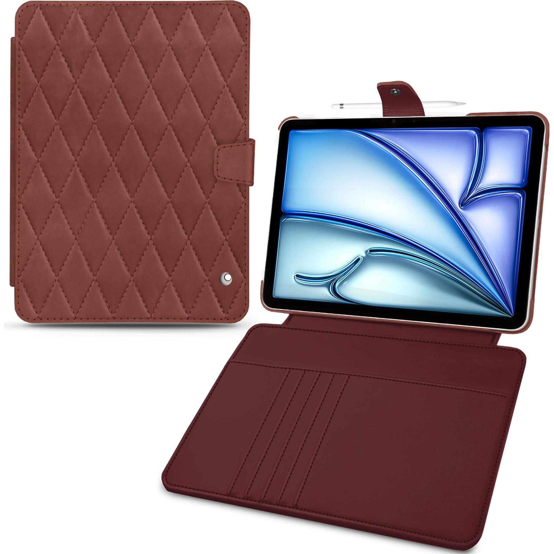 Thumbnail - Noreve Lederschutzhülle Wallet (iPad Air 2022 (5. Gen), iPad Air 2020 (4. Gen)), Tablet Hülle, Rot