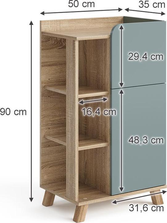 Actual product image Vicco Karen (50 x 90 x 35 cm)