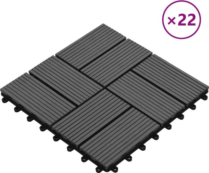 Actual product image vidaXL Terrassenfliese (22x, 30 x 30 cm)