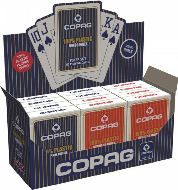Copag Deck de cartes de poker Jumbo (Allemand, Français, Suisse-allemand, Italien, Anglais)