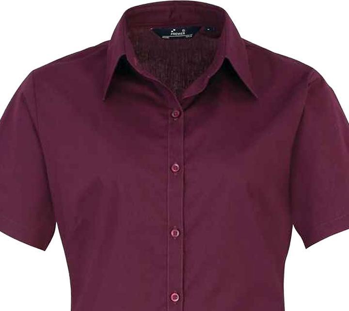 Actual product image Premier Womens/Ladies Poplin Short-Sleeved Blouse (32 D)