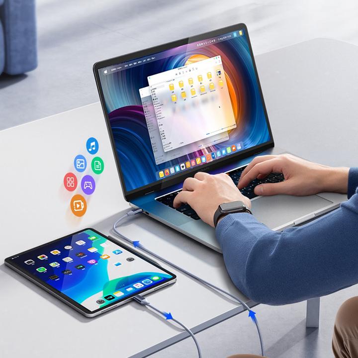 Image du produit Orico Cable CDX 60W 3A Power Delivery USB-C - USB-C cable 1m - blue (1 m, USB 2.0, 60 W)
