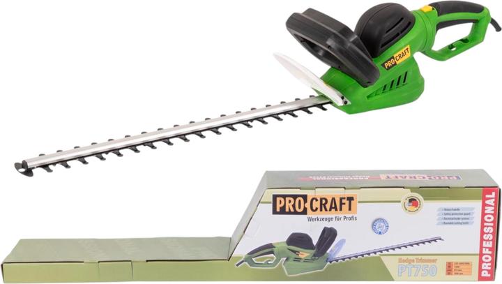 Actual product image Procraft PT750 hedge trimmer 750 watts 610 mm cutting length 24 mm cutting thickness (Electrical connection)