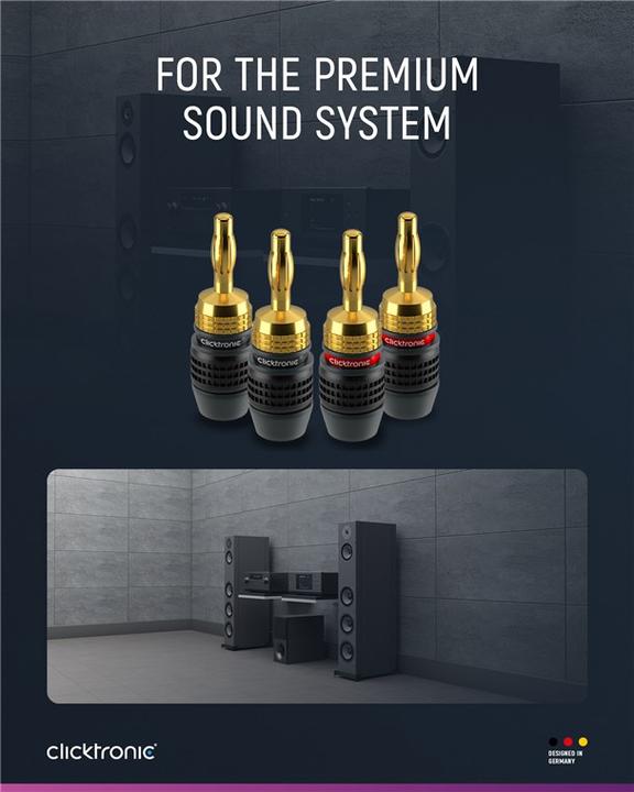 Produktbild clicktronic Bananen-Stecker SimpleLock