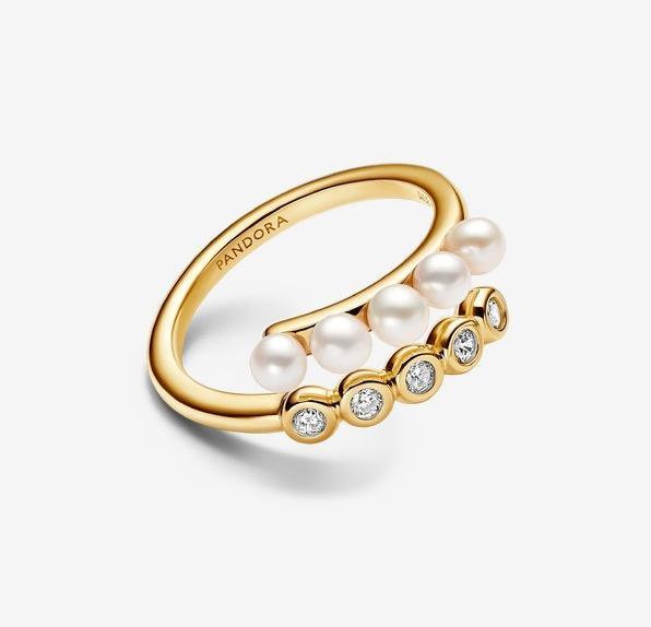 Produktbild Pandora Duo Behandelte Süsswasserzuchtperlen Ring (58)