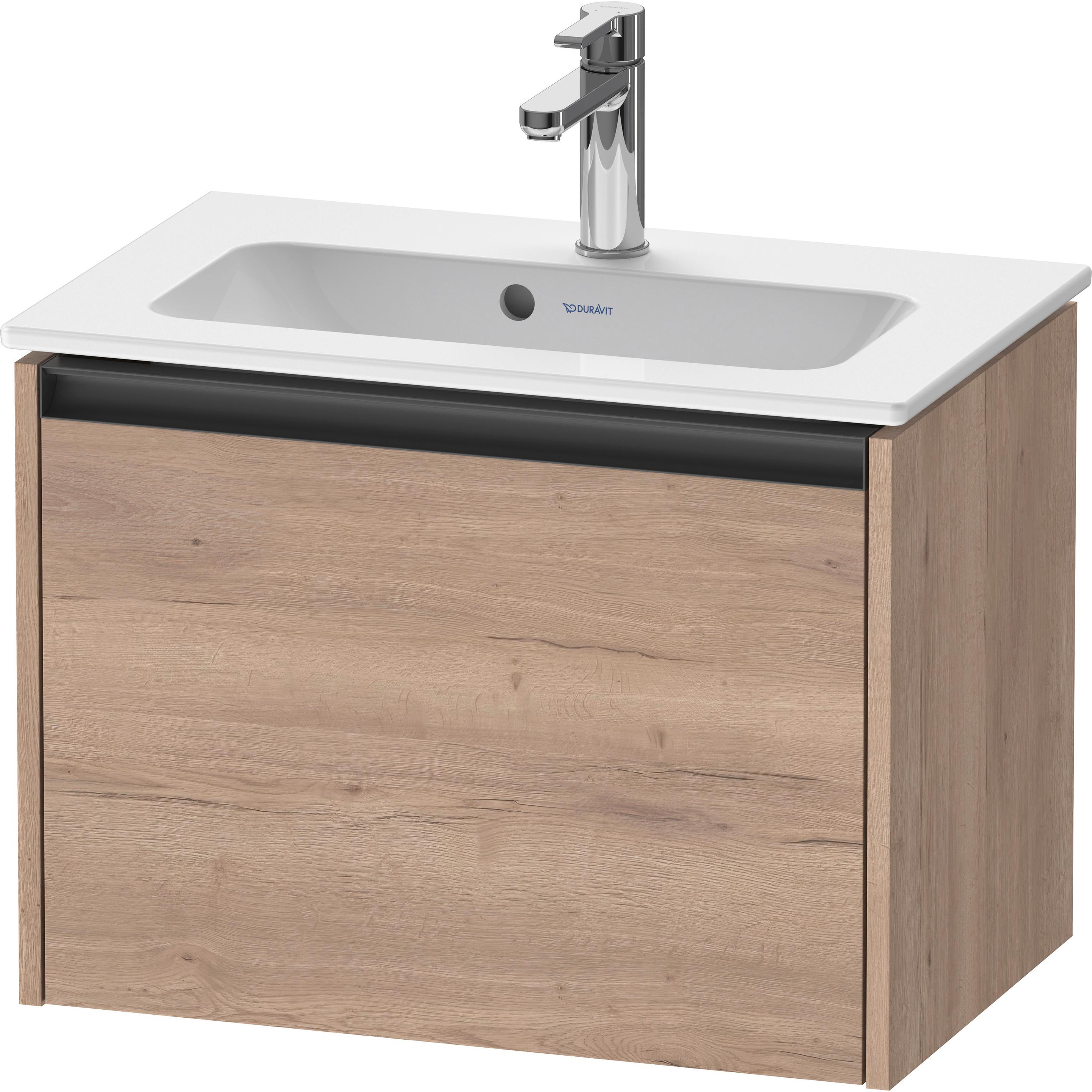 Duravit, Armadietto lavabo, Ketho.2 bâti-support pour lavabo suspendu, 610x440x390mm, pour ME by Starck 234263, 1 tiroir (44 x 39 x 61 cm)