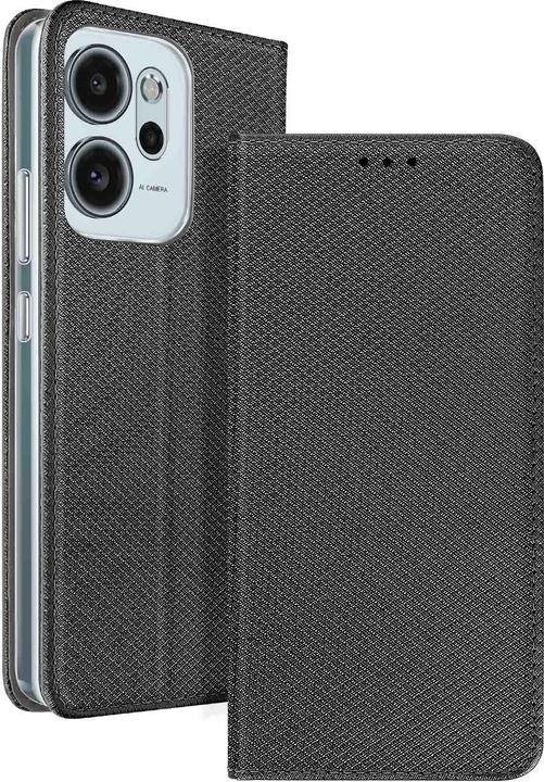 Actual product image OEM Back panel cover SMART CASE Book for OPPO RENO 14 F 5G black (Oppo Reno14 FS 5G)