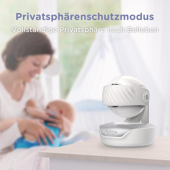 Actual product image Hubble Connected Premium Baby Monitor with Camera, 5-Inch Touchscreen, Night Vision, Two-Way Talk, Privacy Mode (Video & Audio)