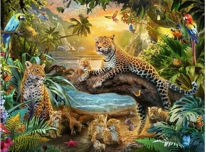 Image du produit Ravensburger Léopards dans la jungle (1500 pièces)