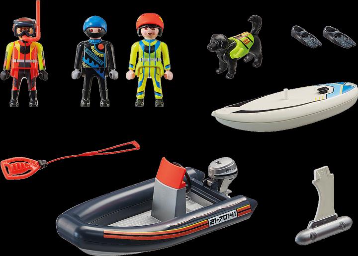 Image du produit Playmobil Détresse maritime : sauvetage d'un voilier polaire par canot pneumatique (70141, Playmobil City Life)