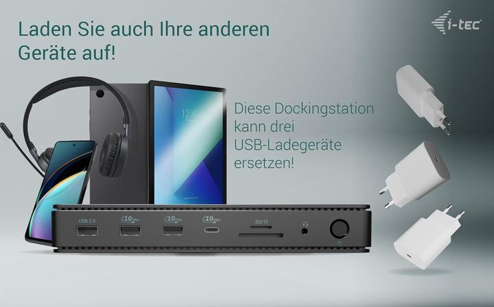 Produktbild i-tec Tb4dualdpdockpdpro (Thunderbolt, 11 Ports)