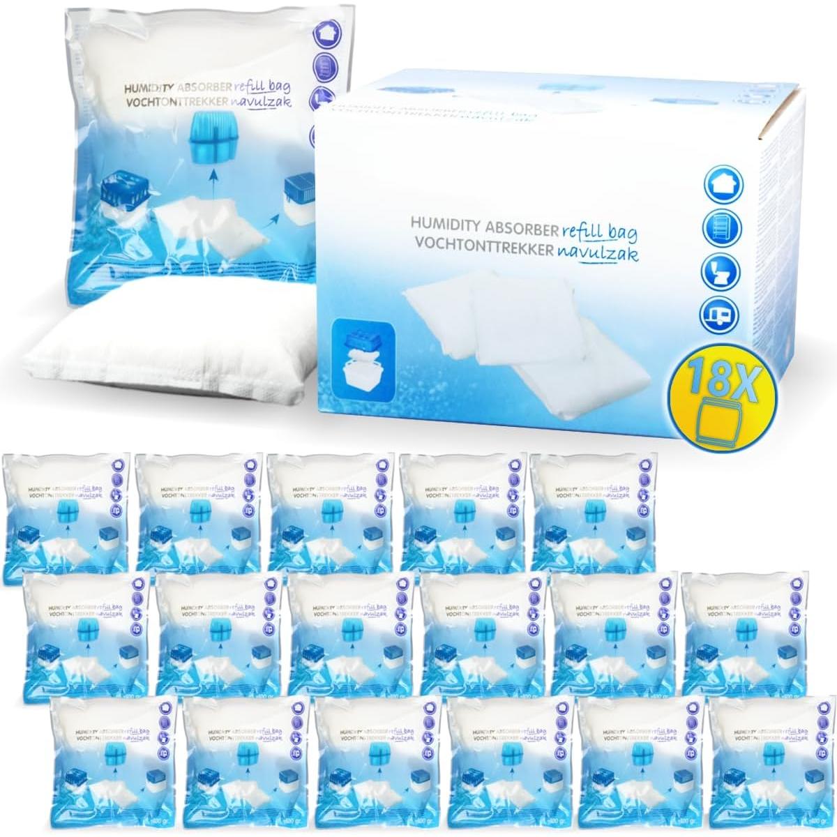 4er Set Luftentfeuchter, Inkl. 8x 400 G Granulat