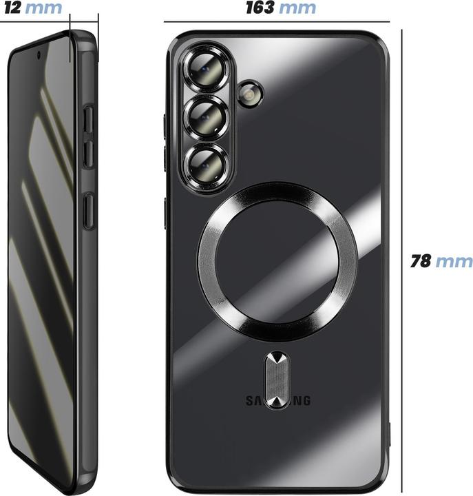 Produktbild Avizar MagSafe Hülle Galaxy S25 FE weich chrom (Samsung Galaxy S25 FE)