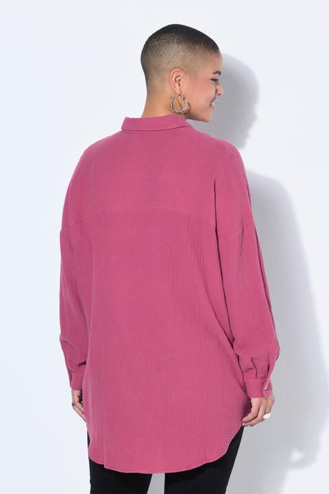 Produktbild Studio Untold Hemdbluse, oversized, Musselin, Heart-Patch (54, 56)