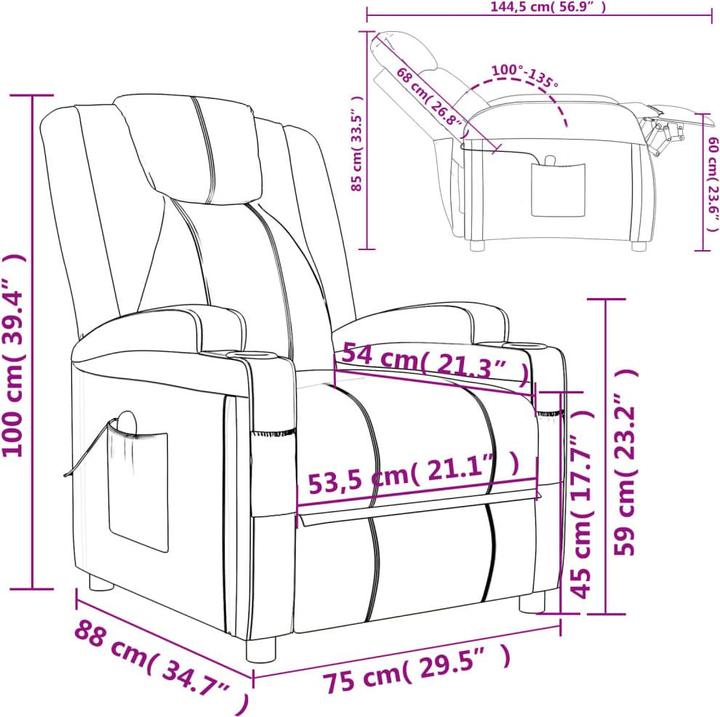 Image du produit vidaXL Massagesessel