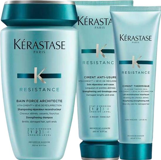 Image du produit Kérastase Kit Résistance Architecte Cheveux Légèrement Abîmés (Kit de soins capillaires)
