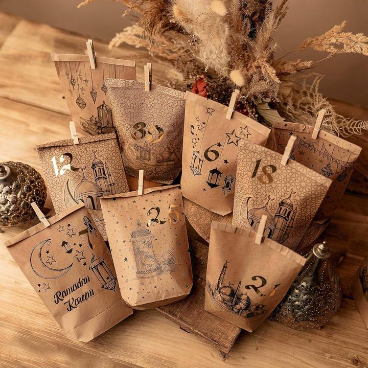 Immagine prodotto Papierdrachen DIY Ramadan Kalender mit 30 Geschenktüten (30x)