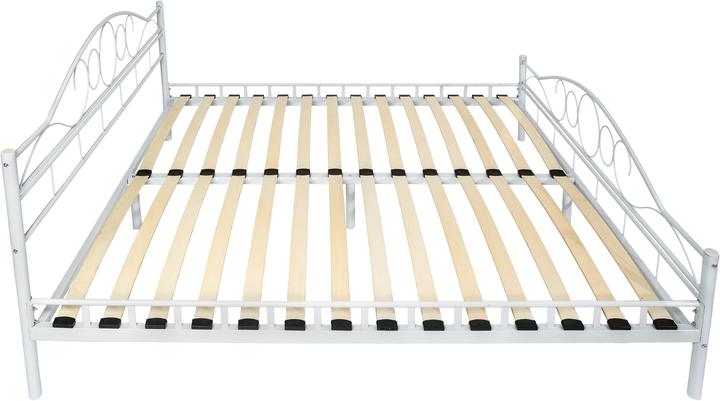 Produktbild tectake Metallbett (200 x 180 cm)