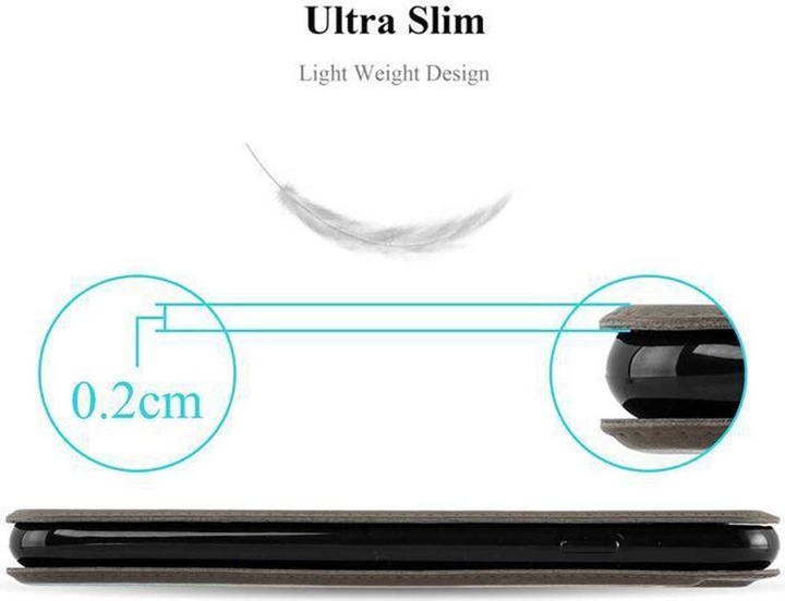 Actual product image Cadorabo Book with View double window cover (Microsoft Lumia 550)