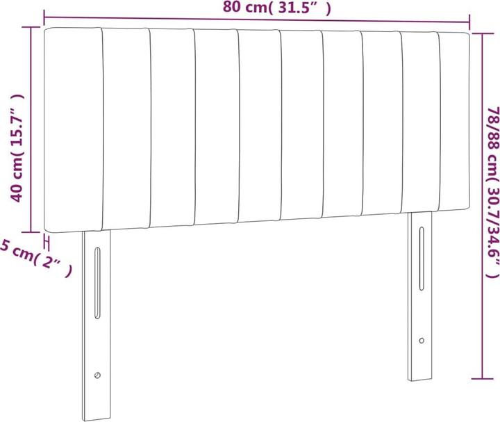 Image du produit vidaXL Laureen (80 x 5 x 88 cm)