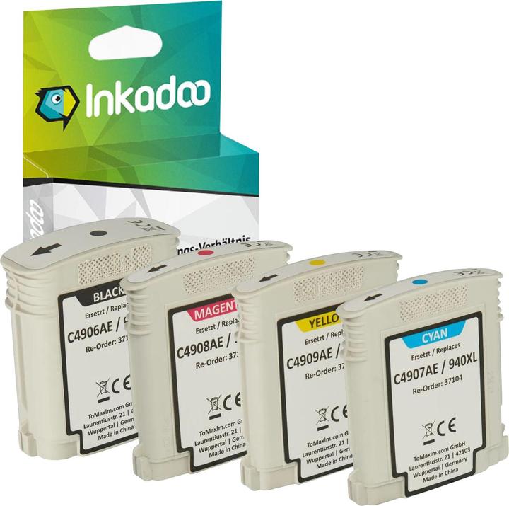 Actual product image Inkadoo Druckerpatronen kompatibel mit HP C2N93AE / 940XL XXL
