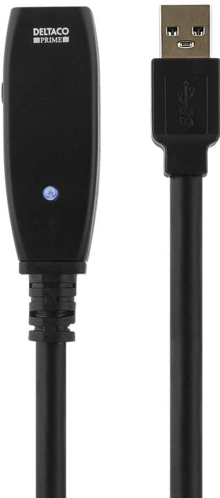 Actual product image Deltaco USB3-1000 USB cable USB 3.2 Gen 1 (3.1 Gen 1) USB A Black (USB-A, 200 cm)