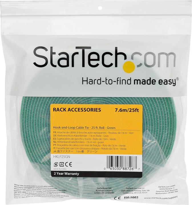 Produktbild StarTech .com 25ft. Hook and Loop Roll (19 mm)