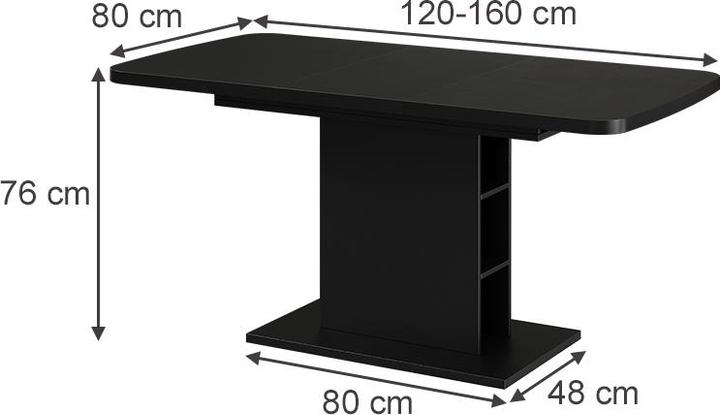 Actual product image Vicco Esszimmertisch Fenaro (80 x 120 x 77.30 cm)