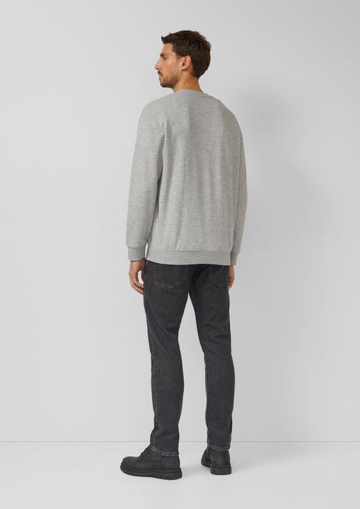 Produktbild s.Oliver Sweatshirt Weiches Sweatshirt mit Artwork im Relaxed Fit (M)