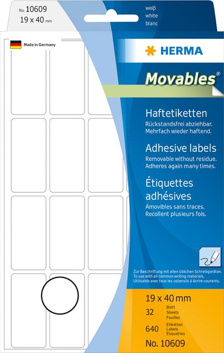 Produktbild Herma Ablösbare Vielzweck-Etiketten