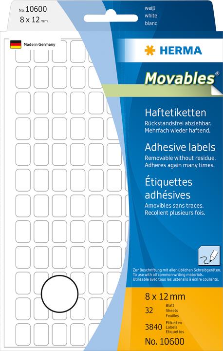 Produktbild Herma Ablösbare Vielzweck-Etiketten